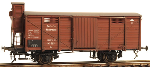 Ferro Train 855-297 - German DRB  90597 Stettin Ged. Güterwg.,mit Bremserh.